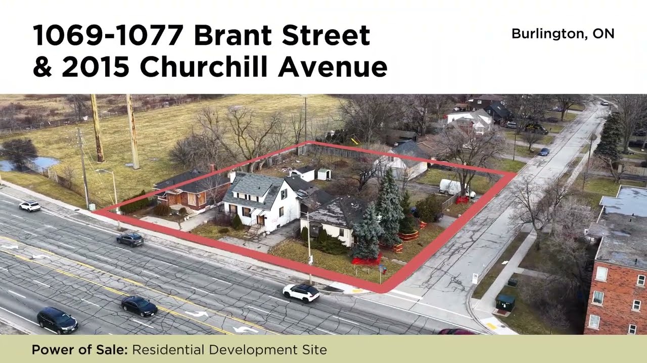 1069-1077 Brant St & 2015 Churchill Ave, Burlington ON
